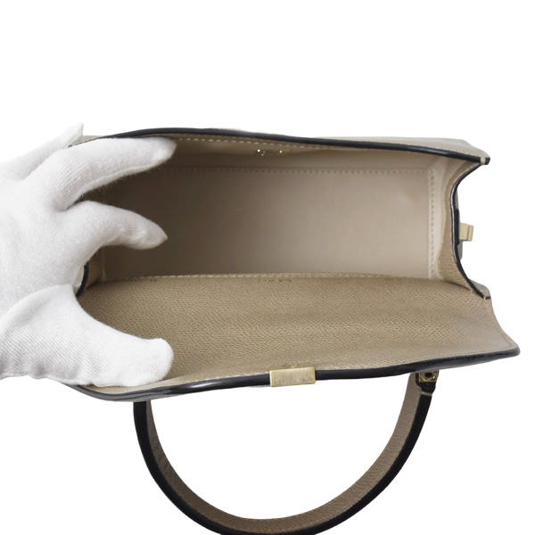 ヴァレクストラ バッグ レディース イジィデ ミニ ハンドバッグ ショルダー ベージュ Valextra N508327 中古