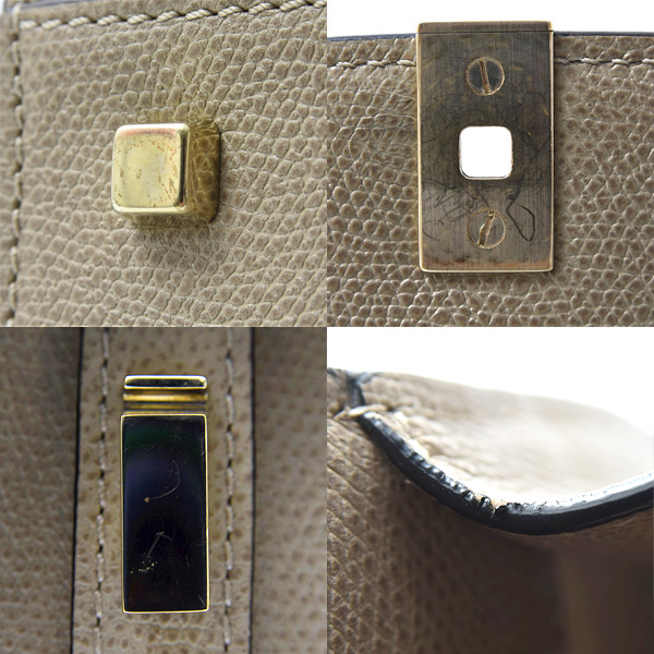 ヴァレクストラ バッグ レディース イジィデ ミニ ハンドバッグ ショルダー ベージュ Valextra N508327 中古