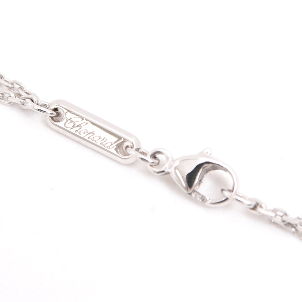 ショパール ネックレス レディース ハッピー スピリット 1Pダイヤ ネックレス ホワイトゴールド Chopard 750WG 中古