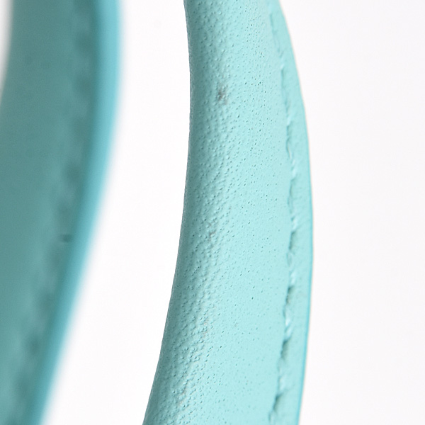 ティファニー バッグ レディース ショッピング トート バッグ ミニ 2WAY ショルダー ハンドバッグ カーフ ティファニーブルー TIFFANY 中古