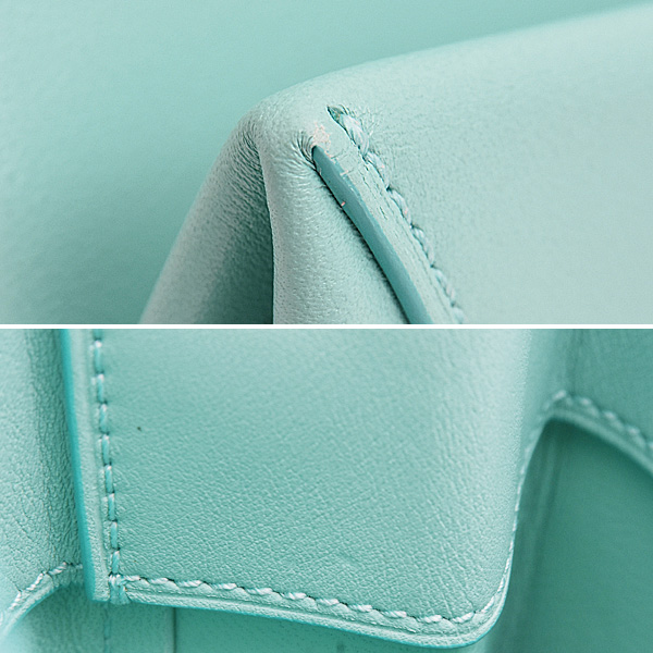 ティファニー バッグ レディース ショッピング トート バッグ ミニ 2WAY ショルダー ハンドバッグ カーフ ティファニーブルー TIFFANY 中古