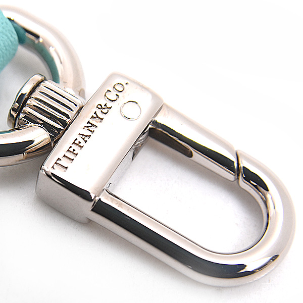 ティファニー バッグ レディース ショッピング トート バッグ ミニ 2WAY ショルダー ハンドバッグ カーフ ティファニーブルー TIFFANY 中古