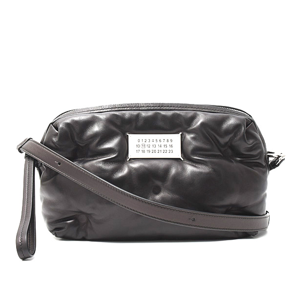 メゾンマルジェラ バッグ レディース メンズ グラムスラム カメラバッグ ショルダー ナッパレザー ブラック SB1WB0006 Margiela 中古