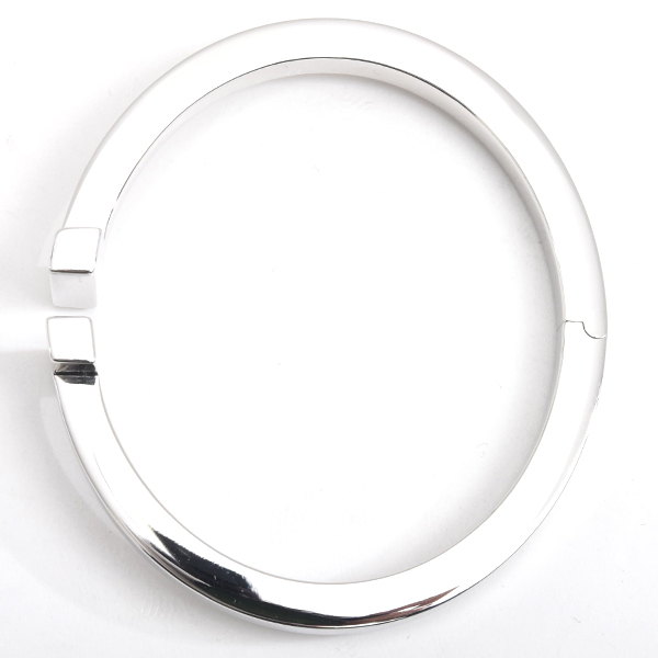 ティファニー バングル レディース Tスクエアバングル ブレスレット Mサイズ ホワイトゴールド TIFFANY 750WG 中古