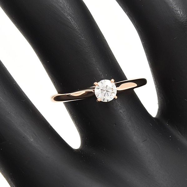 カルティエ 指輪 レディース ソリテール 1985 ダイヤ リング 52号 実寸11.5号 D0.28ct E-VVS2-VG ピンクゴールド 750PG Cartier 中古