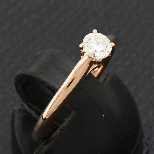 カルティエ 指輪 レディース ソリテール 1985 ダイヤ リング 52号 実寸11.5号 D0.28ct E-VVS2-VG ピンクゴールド 750PG Cartier 中古