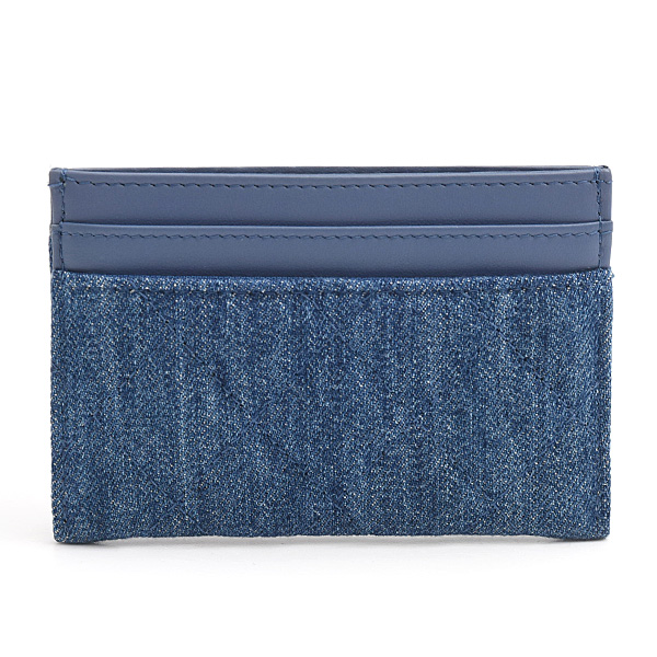 シャネル カードケース レディース カメリア カードケース パスケース デニム ブルー CHANEL 中古