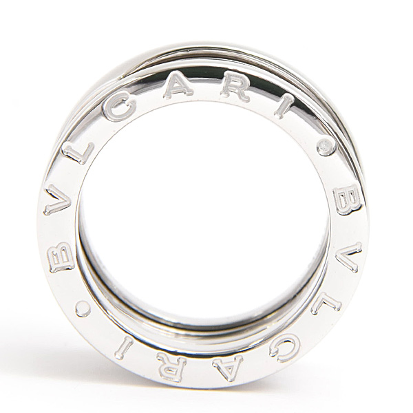 ブルガリ 指輪 レディース ビーゼロワン B-ZERO1 リング 50号 実寸9号強 ホワイトゴールド 750WG BVLGARI 中古