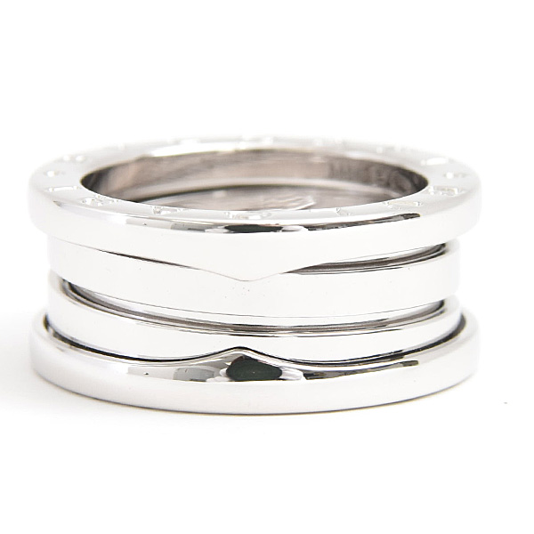 ブルガリ 指輪 レディース ビーゼロワン B-ZERO1 リング 50号 実寸9号強 ホワイトゴールド 750WG BVLGARI 中古