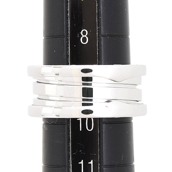 ブルガリ 指輪 レディース ビーゼロワン B-ZERO1 リング 50号 実寸9号強 ホワイトゴールド 750WG BVLGARI 中古