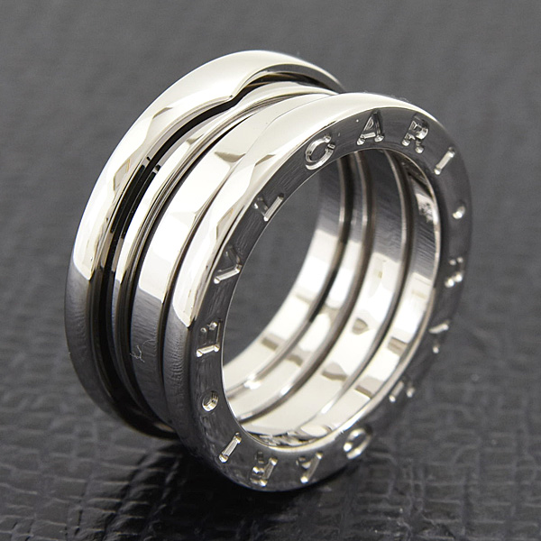 ブルガリ 指輪 レディース ビーゼロワン B-ZERO1 リング 50号 実寸9号強 ホワイトゴールド 750WG BVLGARI 中古
