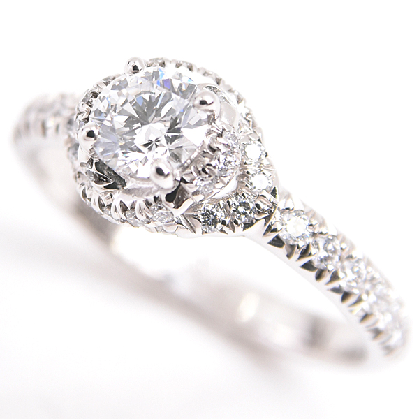 ショーメ 指輪 レディース リアン ダムール ダイヤモンド リング 8号 D0.34ct プラチナ CHAUMET PT950 中古