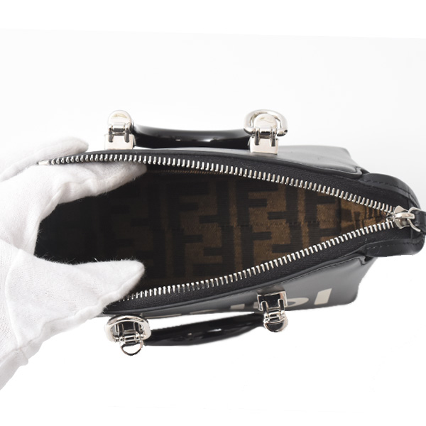 フェンディ バッグ レディース バイザウェイ ミニ スモール 2WAY ショルダーバッグ レザー ブラック FENDI 8BS067 中古