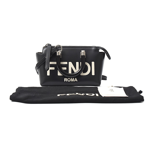 フェンディ バッグ レディース バイザウェイ ミニ スモール 2WAY ショルダーバッグ レザー ブラック FENDI 8BS067 中古
