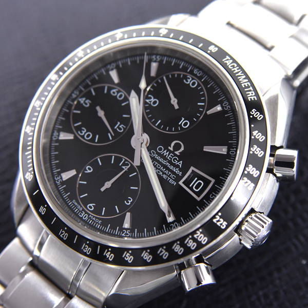 オメガ 時計 メンズ スピードマスター デイト 自動巻 ステンレス OMEGA 3210.50 SS 中古