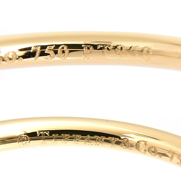 ティファニー 指輪 レディース ビゼット ダイヤ リング 実測サイズ10号 イエローゴールド×プラチナ TIFFANY 750YG×PT950 中古