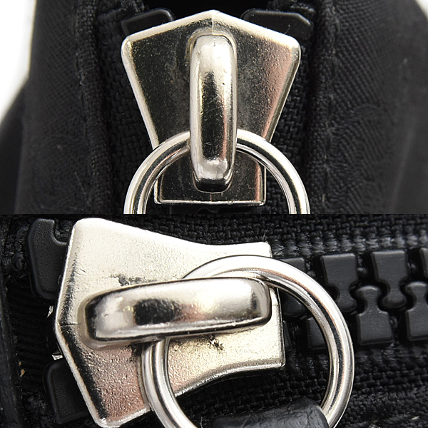 グッチ バッグ レディース メンズ GGナイロン ショルダーバッグ ナイロン キャンバス レザーブラック 449185 GUCCI 中古