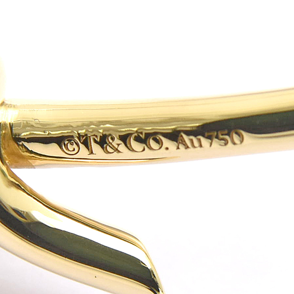 ティファニー ネックレス レディース ノット ペンダント イエローゴールド 750YG K18 TIFFANY 中古