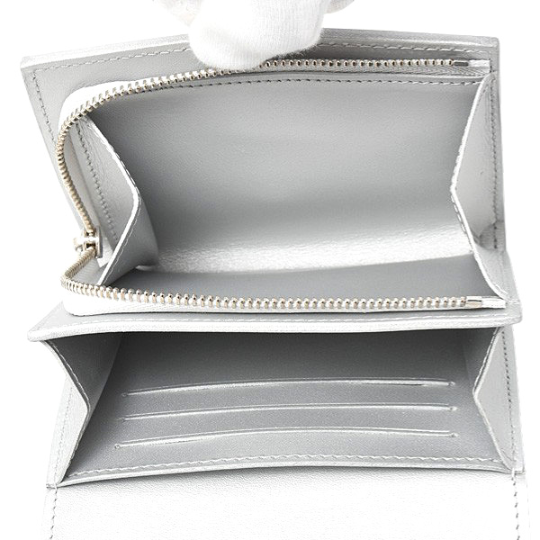 ルイヴィトン 財布 レディース マヒナシマリー ポルトフォイユ イリス コンパクト 2つ折り メタリックシルバー Louis Vuitton 中古