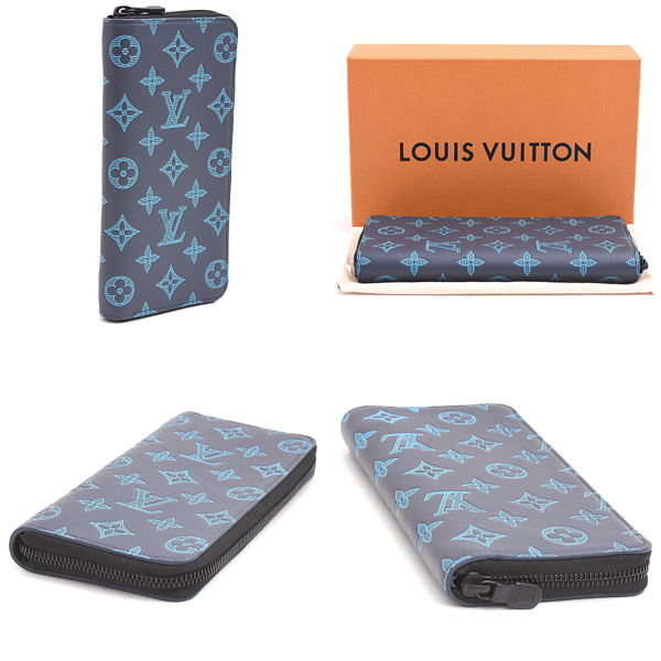 ルイヴィトン 財布 メンズ モノグラムシャドウ ジッピーウォレット ヴェルティカル ロングウォレット 縦型 Louis Vuitton M82322 中古