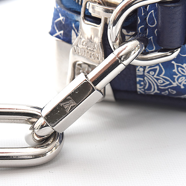 ルイヴィトン バッグ レディース モノグラムバンダナ ミニソフトトランクショルダーバッグ ブルー Louis Vuitton M20557 中古