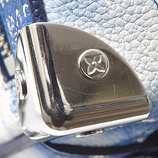 ルイヴィトン バッグ レディース モノグラムバンダナ ミニソフトトランクショルダーバッグ ブルー Louis Vuitton M20557 中古