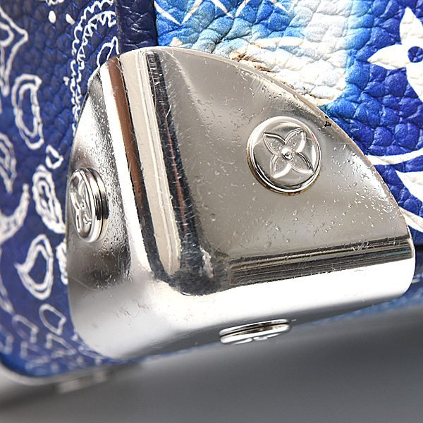 ルイヴィトン バッグ レディース モノグラムバンダナ ミニソフトトランクショルダーバッグ ブルー Louis Vuitton M20557 中古