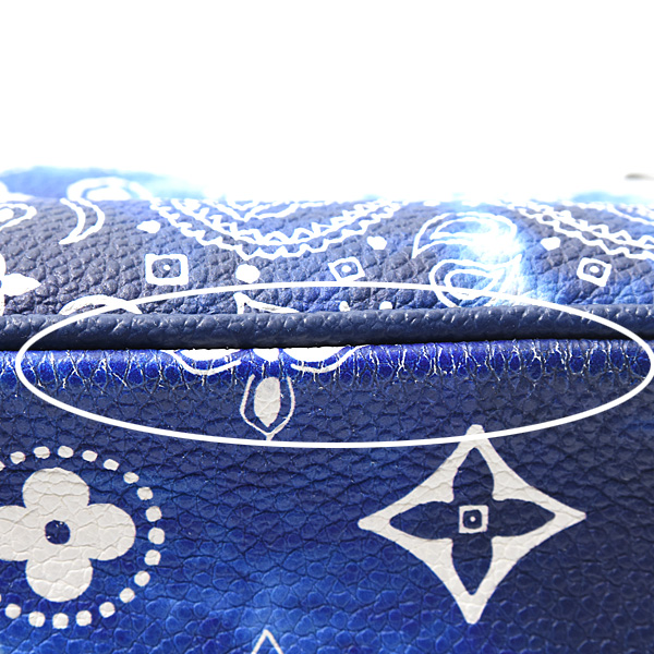 ルイヴィトン バッグ レディース モノグラムバンダナ ミニソフトトランクショルダーバッグ ブルー Louis Vuitton M20557 中古