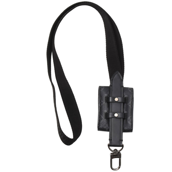 ルイヴィトン ブランド小物 ランヤード AirPodsケース エアポッズケース モノグラムエクリプス Louis Vuitton M80220 中古