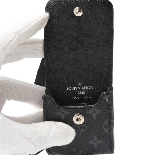 ルイヴィトン ブランド小物 ランヤード AirPodsケース エアポッズケース モノグラムエクリプス Louis Vuitton M80220 中古