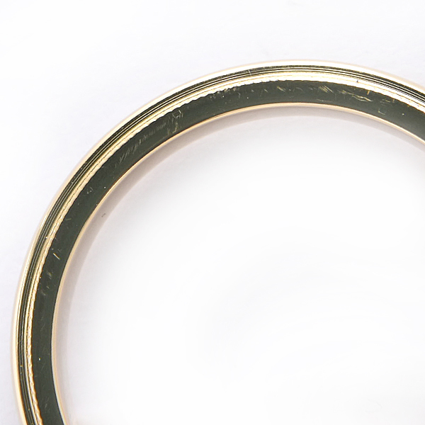 ティファニー 指輪 レディース トゥギャザー ミルグレイン バンド リング 実測11号弱 幅2.9mm イエローゴールド TIFFANY 750YG K18YG 中古