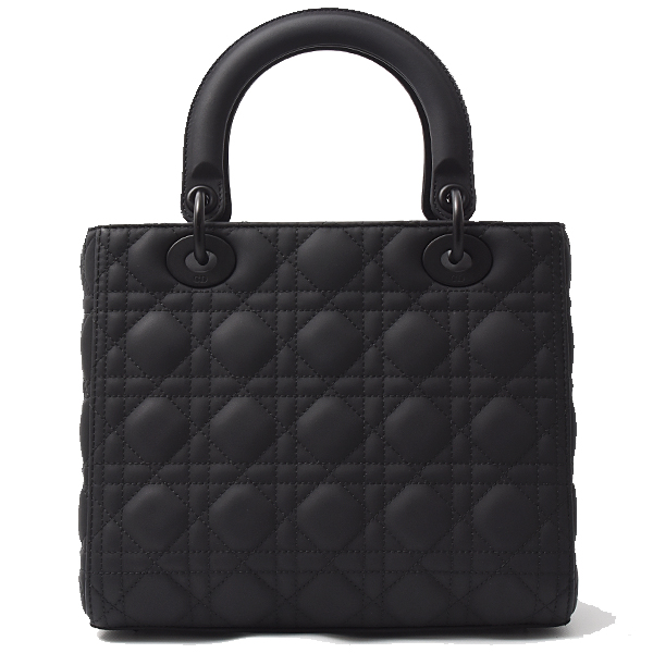 クリスチャンディオール バッグ レディース レディディオール ミディアム 2WAYバッグ ブラック Christian Dior M0565SLOI_M989 中古