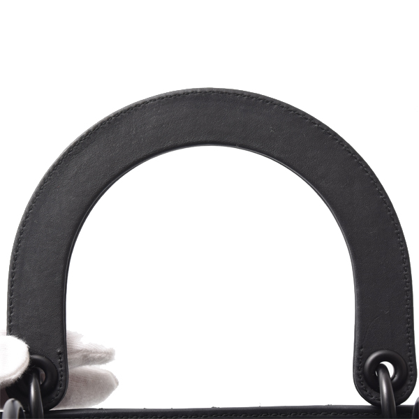 クリスチャンディオール バッグ レディース レディディオール ミディアム 2WAYバッグ ブラック Christian Dior M0565SLOI_M989 中古