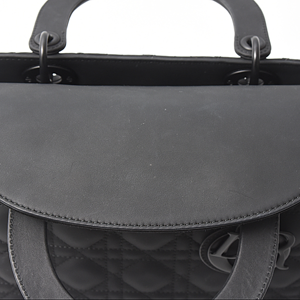 クリスチャンディオール バッグ レディース レディディオール ミディアム 2WAYバッグ ブラック Christian Dior M0565SLOI_M989 中古