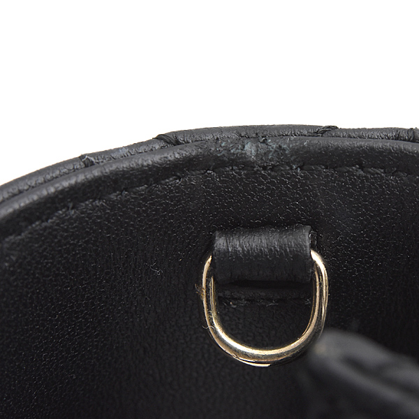 クリスチャンディオール バッグ レディース カナージュ チェーンウォレット カーフ ブラック Christian Dior 509370NINJ 中古