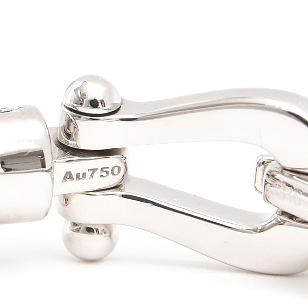 フレッド ブレス レディース スモール フォース10 ダイヤ ブレスレット サイズ16 ホワイトゴールド ステンレス FRED 750WG×SS 中古