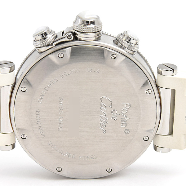 カルティエ 時計 レディース メンズ パシャ シータイマー クロノグラフ 電池式 シルバー文字盤 SS Cartier W314005 中古