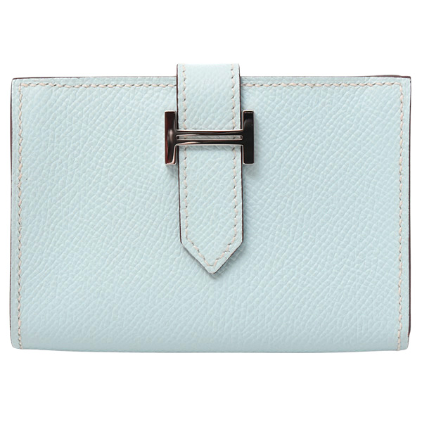 エルメス カードケース ベアン カードケース エプソン ブルーブリュム Z刻印 HERMES 中古