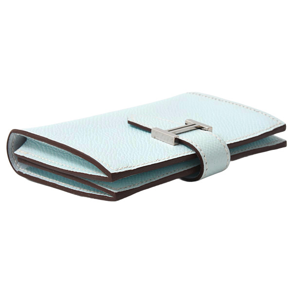 エルメス カードケース ベアン カードケース エプソン ブルーブリュム Z刻印 HERMES 中古