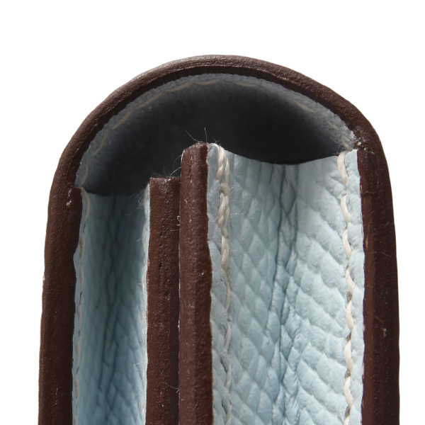 エルメス カードケース ベアン カードケース エプソン ブルーブリュム Z刻印 HERMES 中古