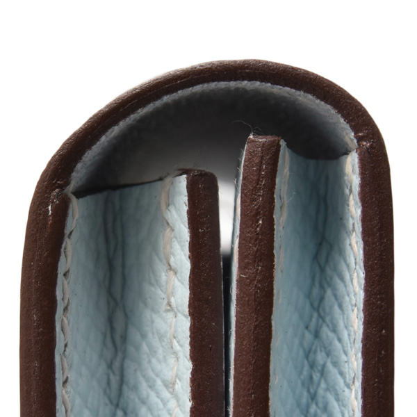 エルメス カードケース ベアン カードケース エプソン ブルーブリュム Z刻印 HERMES 中古