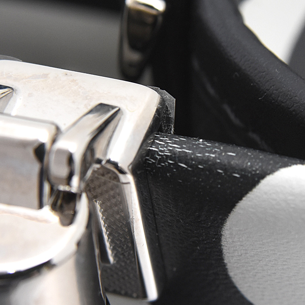 フェンディ バッグ レディース サンシャインショッパー ミニ ハンドバッグ カーフ ホワイト×ブラック FENDI 8BS051 中古