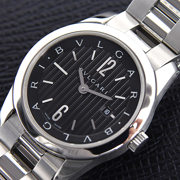 ブルガリ 時計 レディース ソロテンポ 電池式 ステンレス BVLGARI ST30S 中古