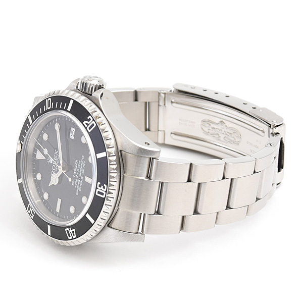 ロレックス 時計 メンズ シードゥエラー 自動巻 ブラック文字盤 95番 トリプルシックス ヴィンテージ ステンレス SS ROLEX 16660 中古