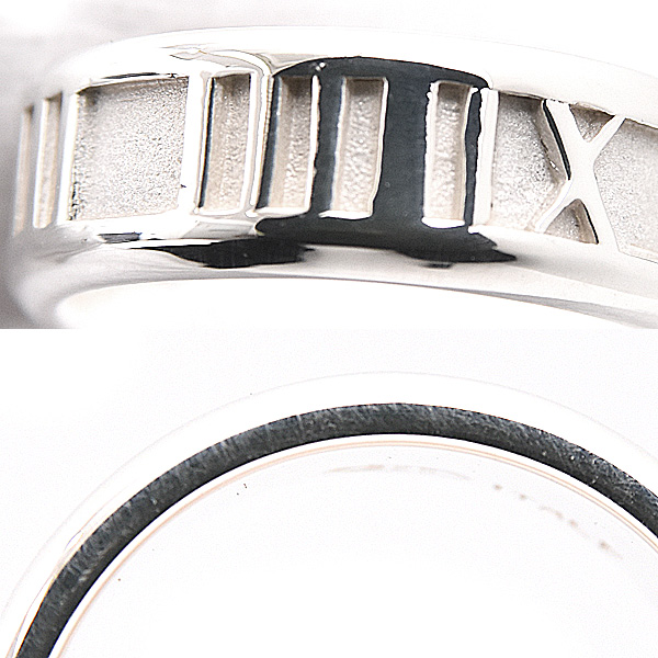 ティファニー 指輪 レディース アトラス リング 実測サイズ9号 スターリングシルバー TIFFANY SV925 Ag925 中古