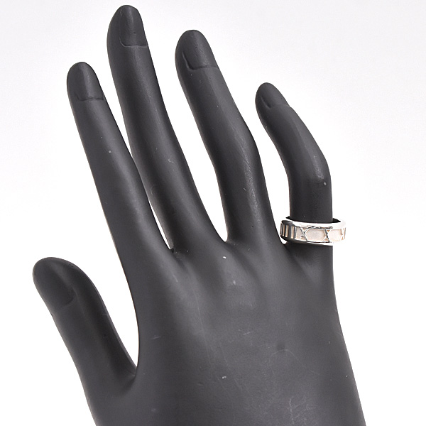 ティファニー 指輪 レディース アトラス リング 実測サイズ9号 スターリングシルバー TIFFANY SV925 Ag925 中古