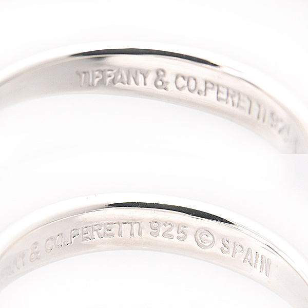 ティファニー 指輪 レディース オープン ハート リング 実測サイズ11号 スターリングシルバー TIFFANY SV925 Ag925 中古