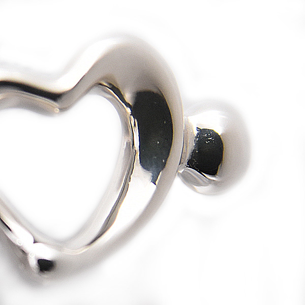 ティファニー 指輪 レディース オープン ハート リング 実測サイズ11号 スターリングシルバー TIFFANY SV925 Ag925 中古