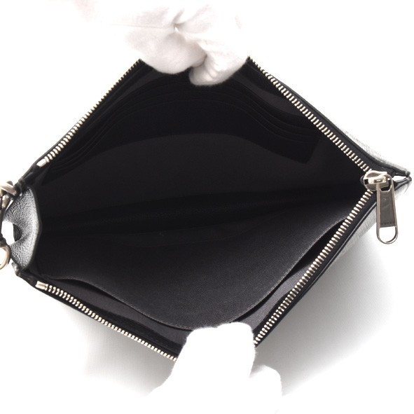 グッチ バッグ メンズ GGスプリーム セカンドバッグ クラッチバッグ PVC グレー GUCCI 768374 中古