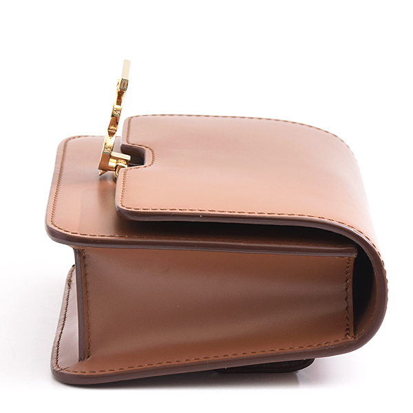 バーバリー バッグ レディース TBロゴ ウエストバッグ ボディバッグ ブラウン カーフ BURBERRY 中古